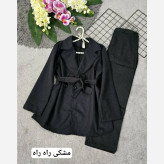 مانتو شلوار زنانه مدل صدف جنس دیپلمات پرشین مکانیک سایز فری 36 تا 46