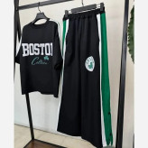 ست بیرون پوش زنانه مدل BOSTON جنس مازراتی رنگ مشکی سایز فری 38 تا 46