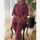 ست لباس راحتی زنانه مدل آبان جنس تمام نخ فری سایز 38 تا 48