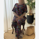 ست لباس راحتی زنانه مدل آبان جنس تمام نخ فری سایز 38 تا 48