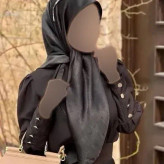 روسری ساتن ترک مشکی قواره 100 ایستایی عالی و بدون لغزش