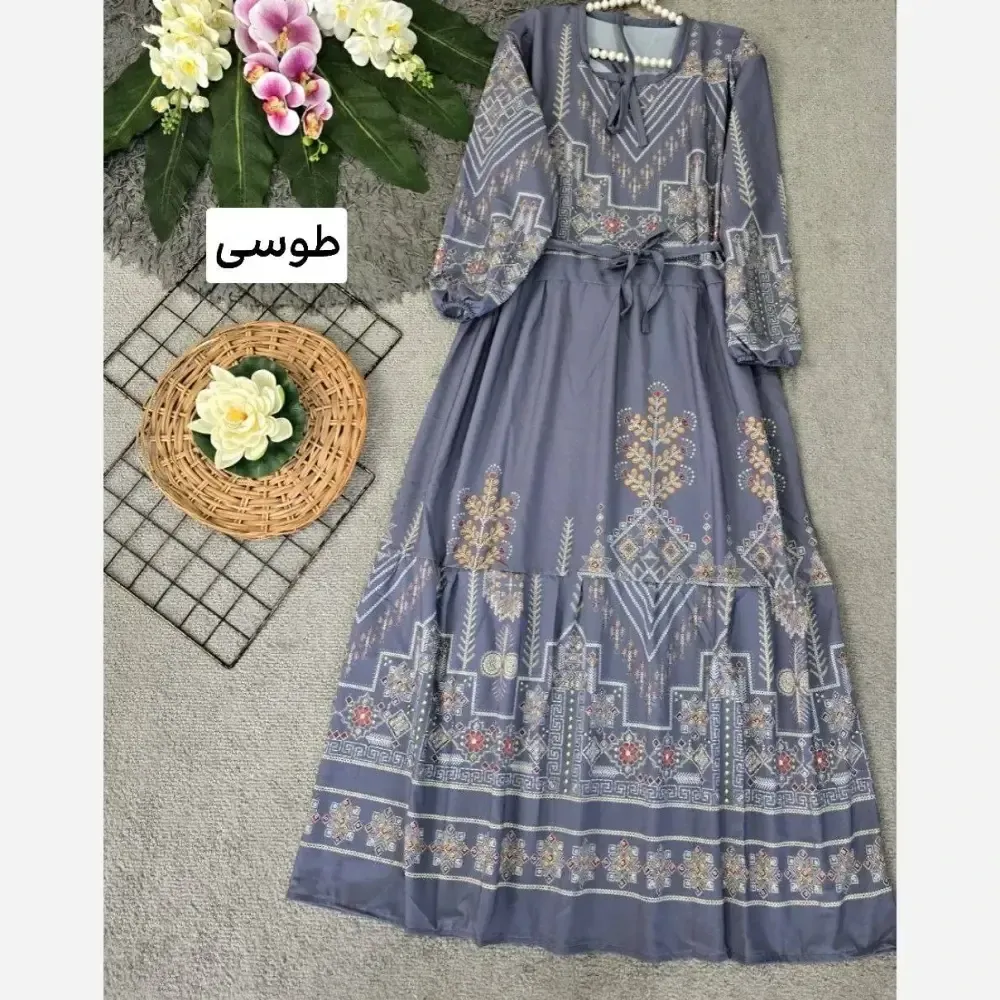 پیراهن ساحلی زنانه مدل کایرو جنس بوگاتی فری سایز 36 تا 46