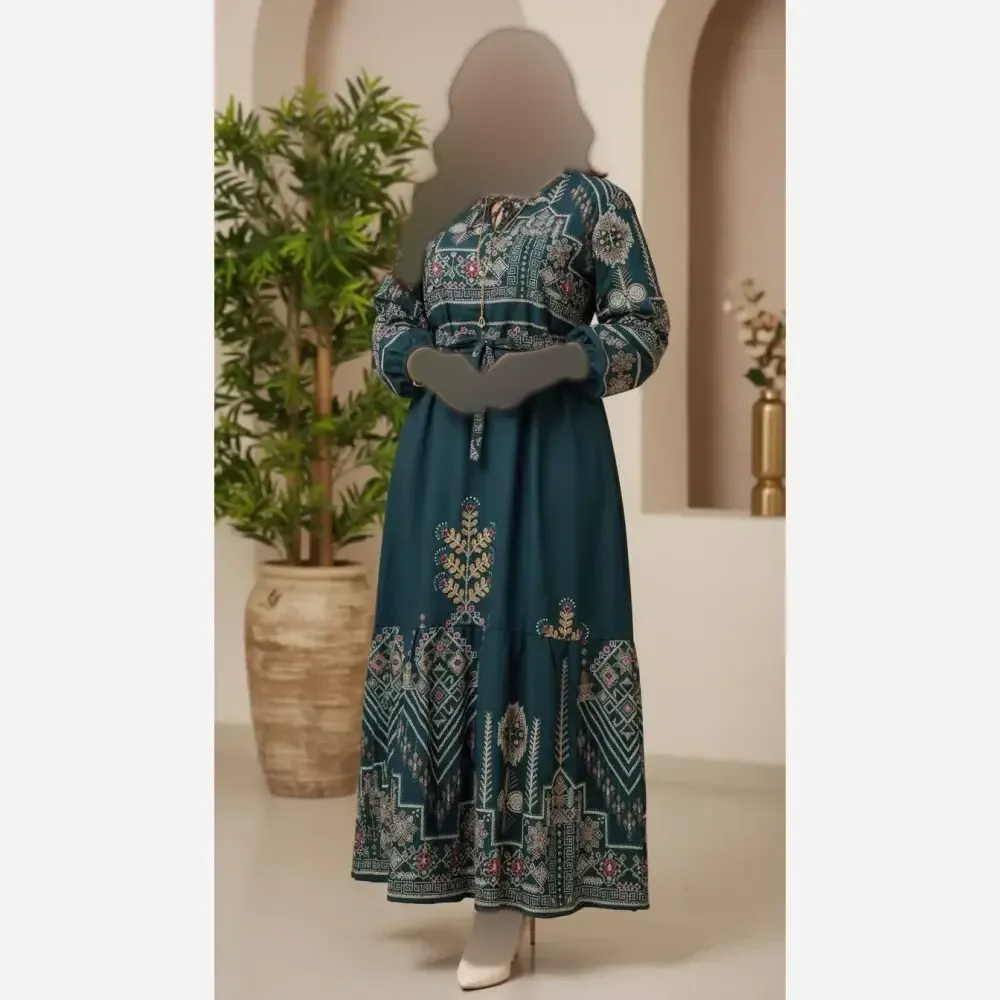 پیراهن ساحلی زنانه مدل کایرو جنس بوگاتی فری سایز 36 تا 46