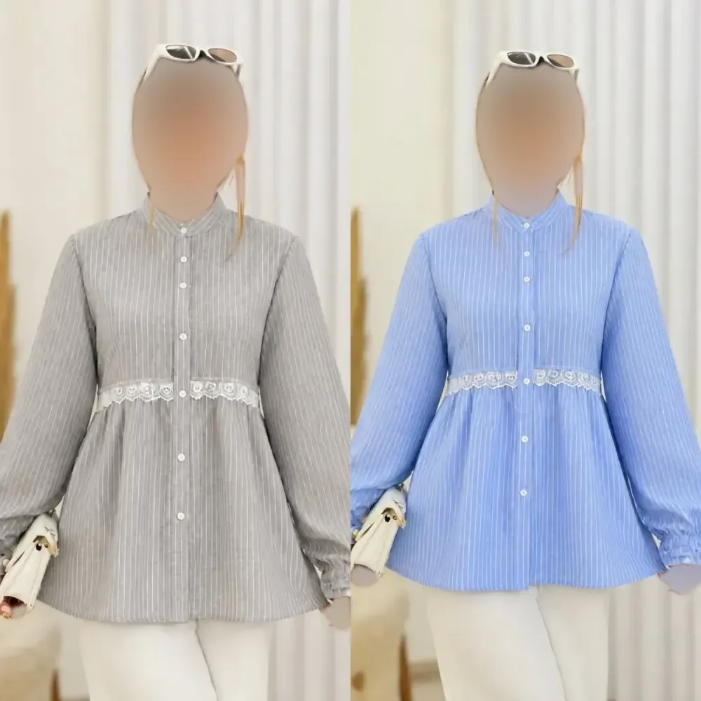 شومیز نخی زنانه مدل آزاده خنک و تابستانه فری سایز 36 تا 46