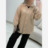 ست شومیز و شلوار زنانه مدل گلسا جنس شانتون نگیندار و ویسکوز سایز 38 تا 46