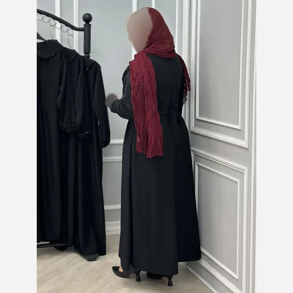 پیراهن زنانه مجلسی مدل سوگلی جنس مازراتی مشکی فری سایز 38 تا 46