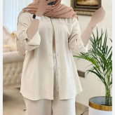 شومیز مانتویی کراش پاگن دار زنانه خنک و تابستانی