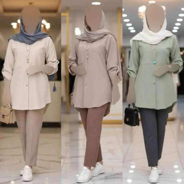 شومیز مانتویی شانتون دیپلمات زنانه مدل دلوین در رنگبندی متنوع