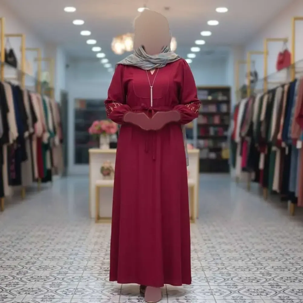 کفتان گلدوزی شده زنانه جنس بابوس فری سایز بلند