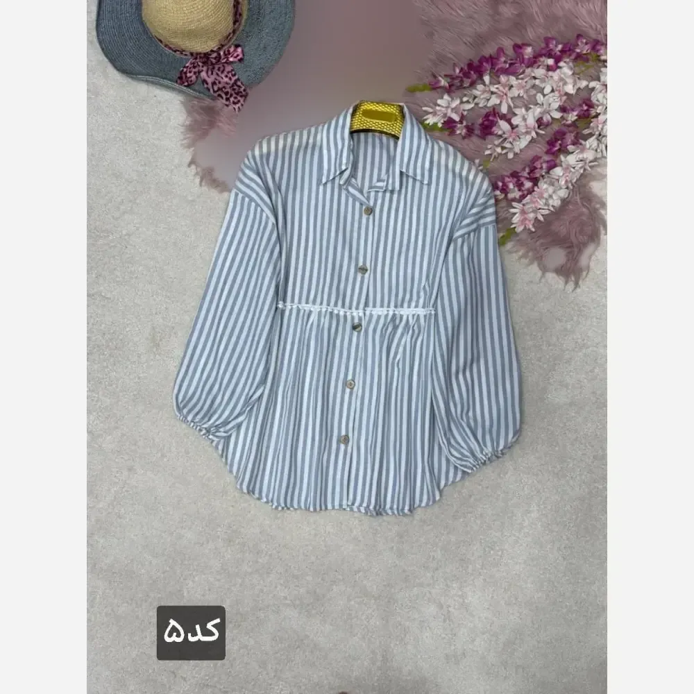 شومیز زنانه مدل عروسکی آرتمیس جنس لنین پنبه فری سایز 38 تا 46