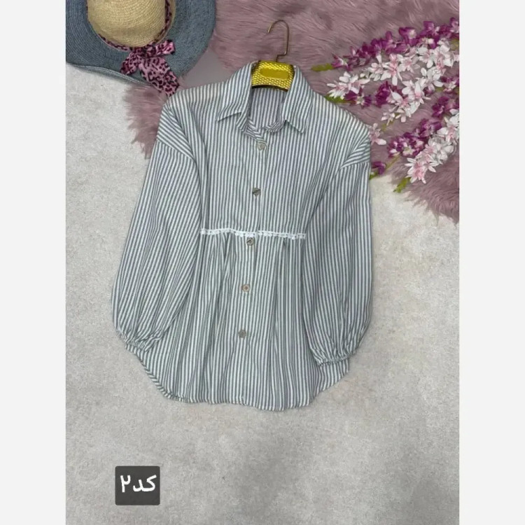 شومیز زنانه مدل عروسکی آرتمیس جنس لنین پنبه فری سایز 38 تا 46