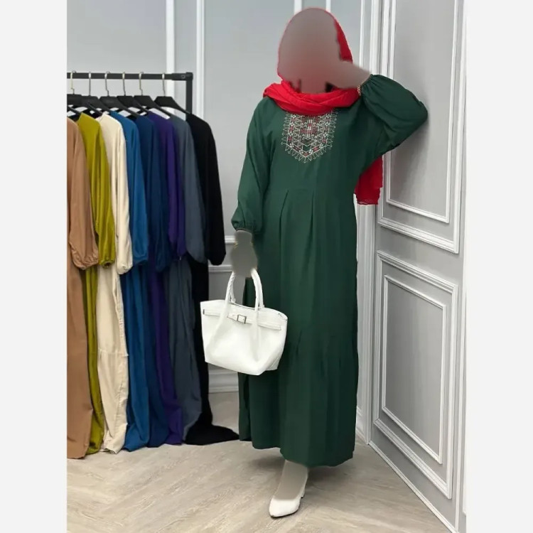 ساحلی گلدوخت نخی اعلا سایز 40 تا 50 با بند تنظیم کننده