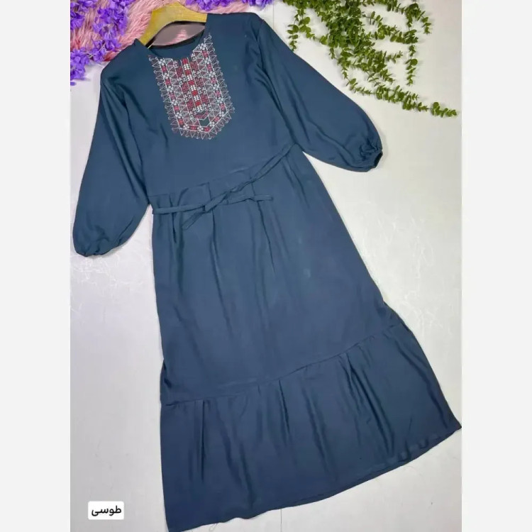 ساحلی گلدوخت نخی اعلا سایز 40 تا 50 با بند تنظیم کننده