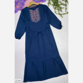 ساحلی گلدوخت نخی اعلا سایز 40 تا 50 با بند تنظیم کننده