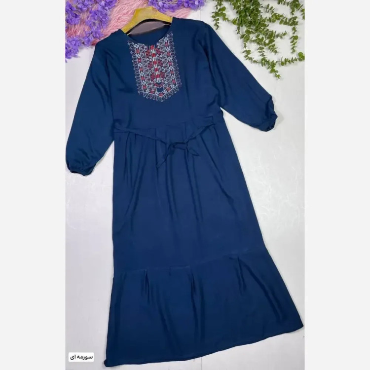 ساحلی گلدوخت نخی اعلا سایز 40 تا 50 با بند تنظیم کننده