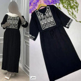ساحلی گندم نخی اعلا مشکی طوسی سایز 40 تا 50