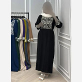 ساحلی گندم نخی اعلا مشکی طوسی سایز 40 تا 50