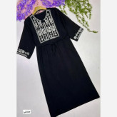 ساحلی گندم نخی اعلا مشکی طوسی سایز 40 تا 50