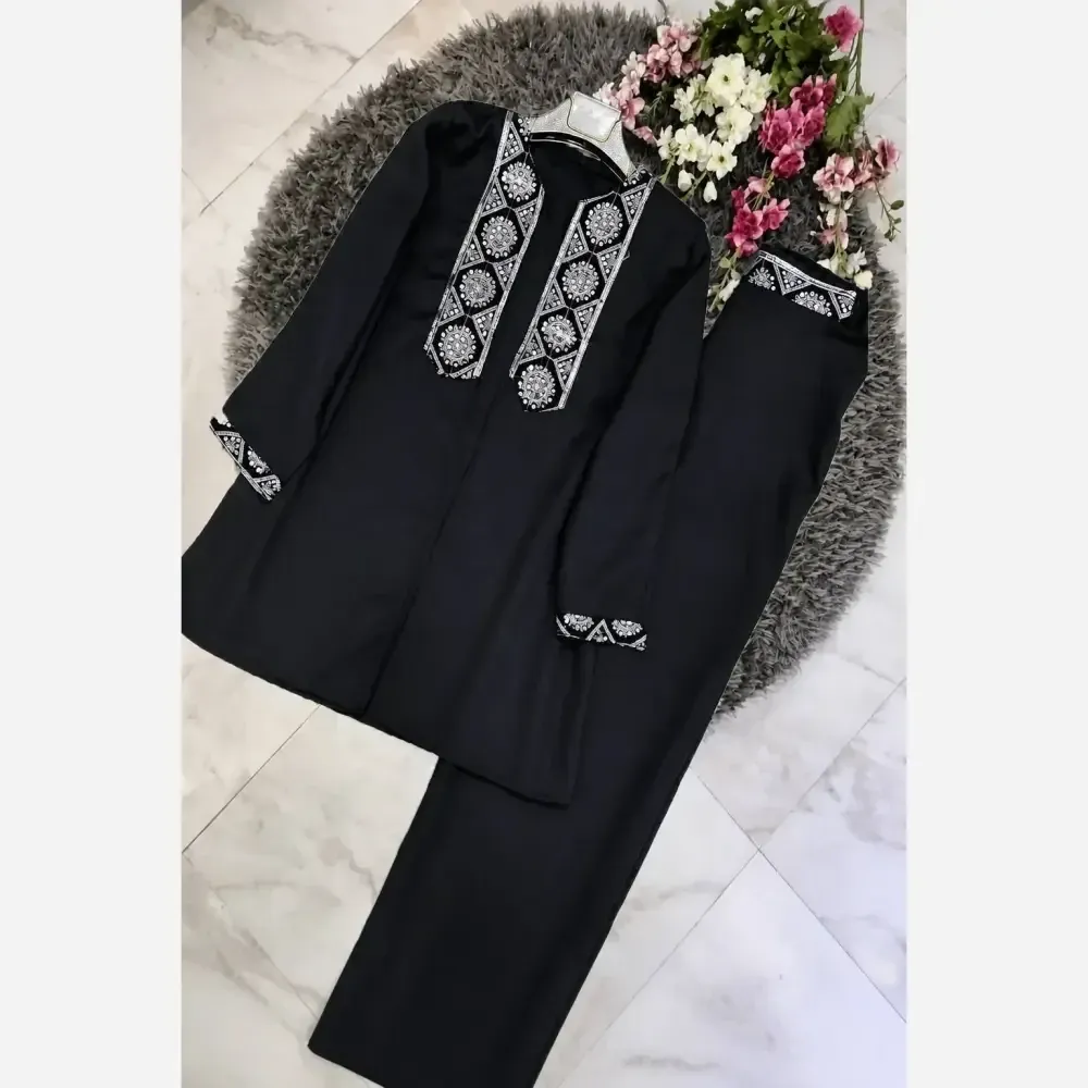 کت شلوار پرشین مکانیک بهدوخت زنانه طلایی نقره ای فری سایز 36 تا 46