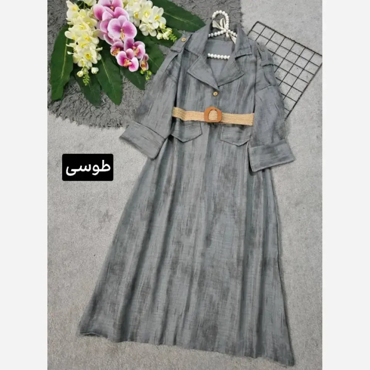 کفتان گازوئیلی شانتون با کیفیت زنانه فری سایز 38 تا 46 قد 120
