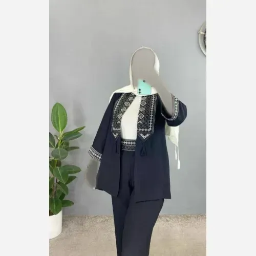 کت شلوار زنانه سنتی جنس کرپ اسکاچی سایز 38 تا 46