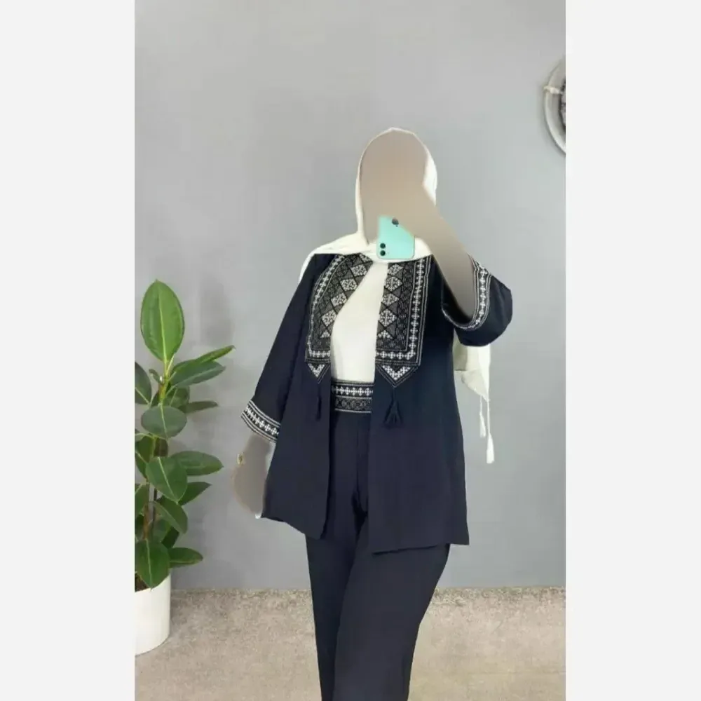کت شلوار زنانه سنتی جنس کرپ اسکاچی سایز 38 تا 46