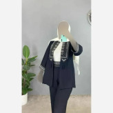 کت شلوار زنانه سنتی جنس کرپ اسکاچی سایز 38 تا 46