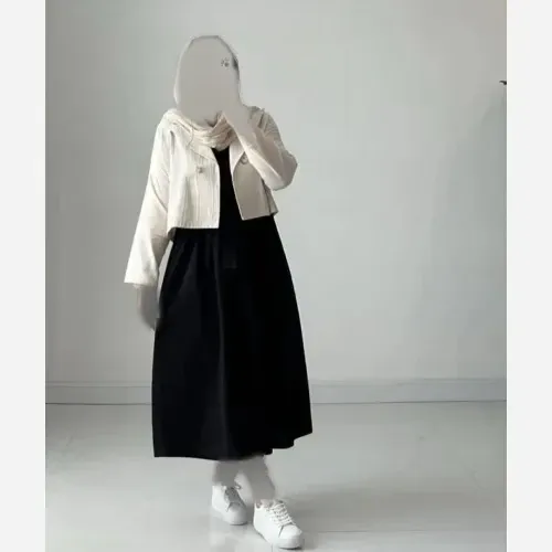 ست کت و سارافون زنانه جنس لنین سایز 38 تا 46
