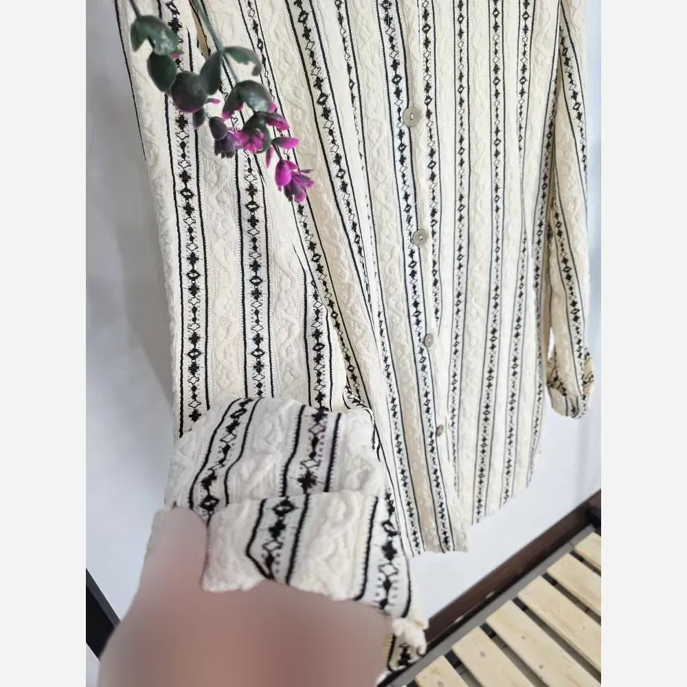شومیز مراکشی توتیا ابریشم طرحدار زنانه فری سایز 36 تا 46 قد 75 تا 79