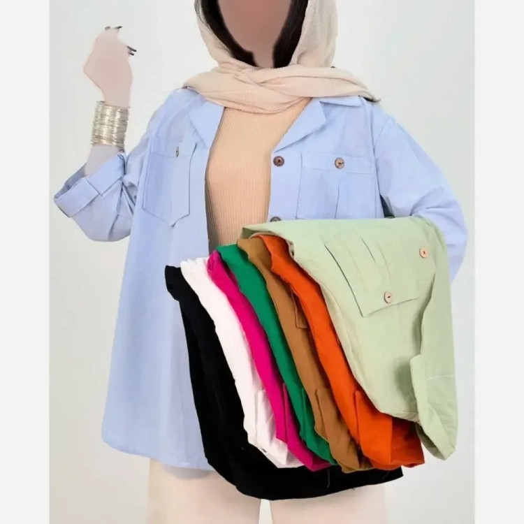 شومیز زنانه مدل تویگا جنس لنین فری سایز 38 تا 46