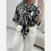 شومیز گرهای زنانه مدل افسون جنس ینزی پفکی فری سایز 38 تا 46
