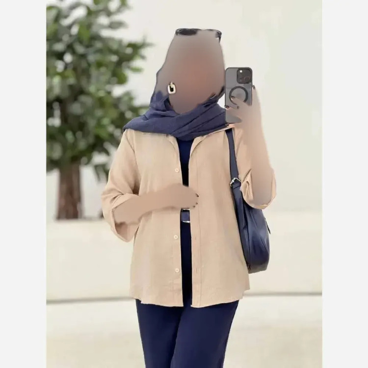 شومیز زنانه تابستانی جنس شانتون در رنگبندی متنوع سایز یک و دو