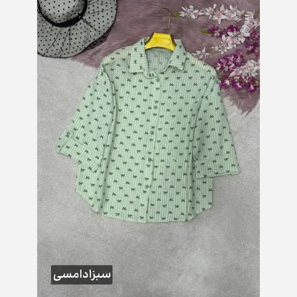 شومیز زنانه پنبه زارا شاین دار فری سایز 38 تا 46