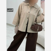 شومیز لنین آیسل نگین کوبی شده فری سایز 38 تا 46
