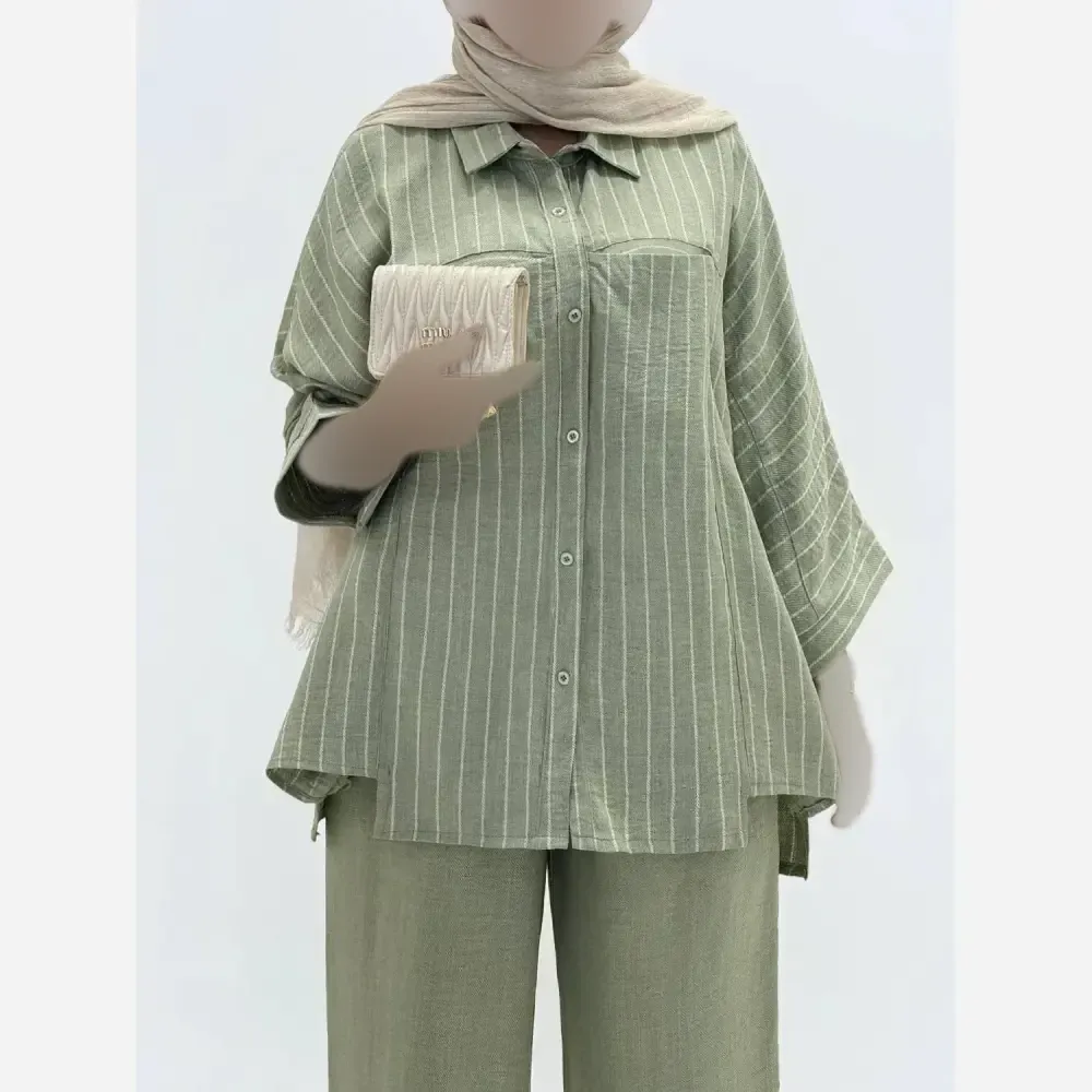ست شومیز و شلوار زنانه مدل رستا جنس پری در 4 رنگ متنوع سایز 1 و 2