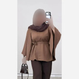 شنل زنانه مازراتی مدل دلنیا فری سایز کمربنددار