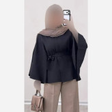 شنل زنانه مازراتی مدل دلنیا فری سایز کمربنددار