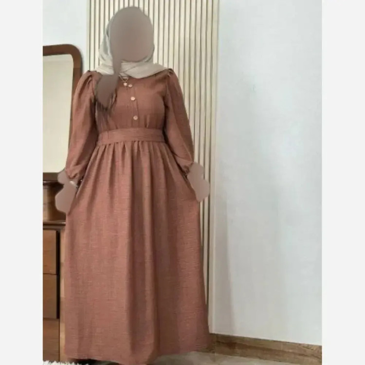 پیراهن زنانه مدل ریما جنس اطلس شاین دار سایز فری 38 تا 46