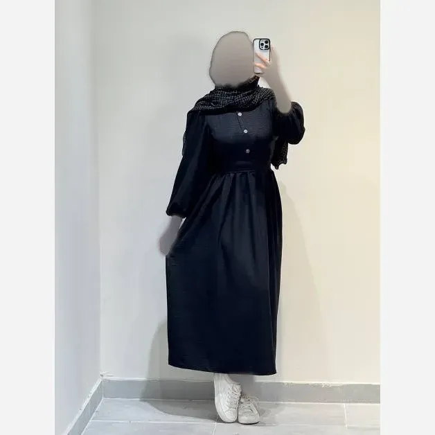 پیراهن زنانه مدل ریما جنس اطلس شاین دار سایز فری 38 تا 46