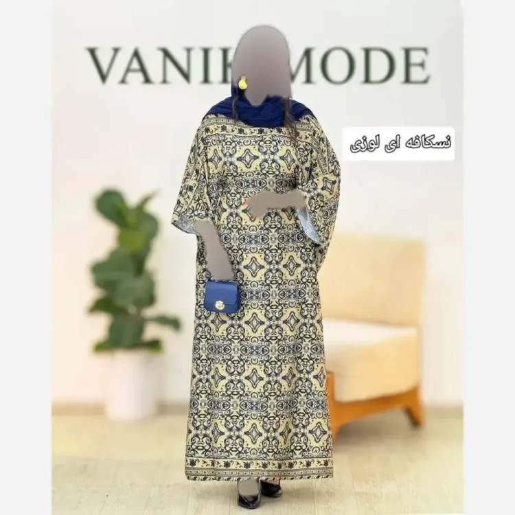 عبای زنانه مدل نیکناز جنس بوگاتی فری سایز 38 تا 52