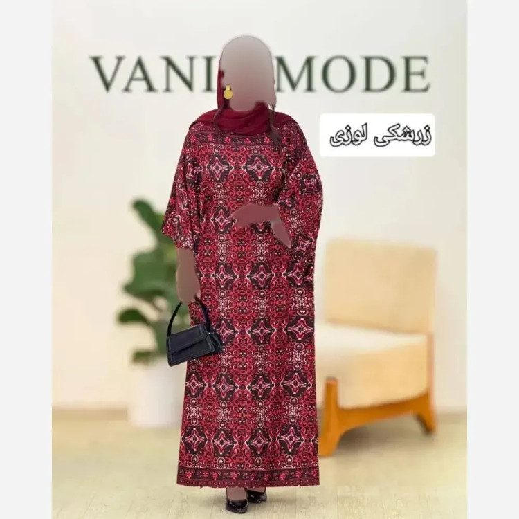 عبای زنانه مدل نیکناز جنس بوگاتی فری سایز 38 تا 52