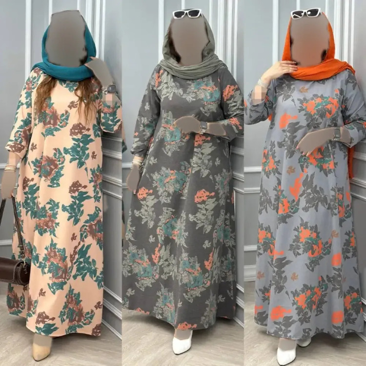 پیراهن زنانه مدل مینا جنس لنین ایتالیایی فری سایز 38 تا 48