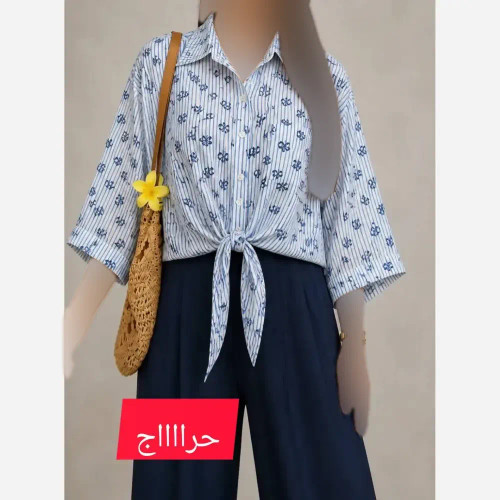 شومیز گره ای پروانه ای زنانه جنس ینزی پفکی فری سایز 36 تا 46