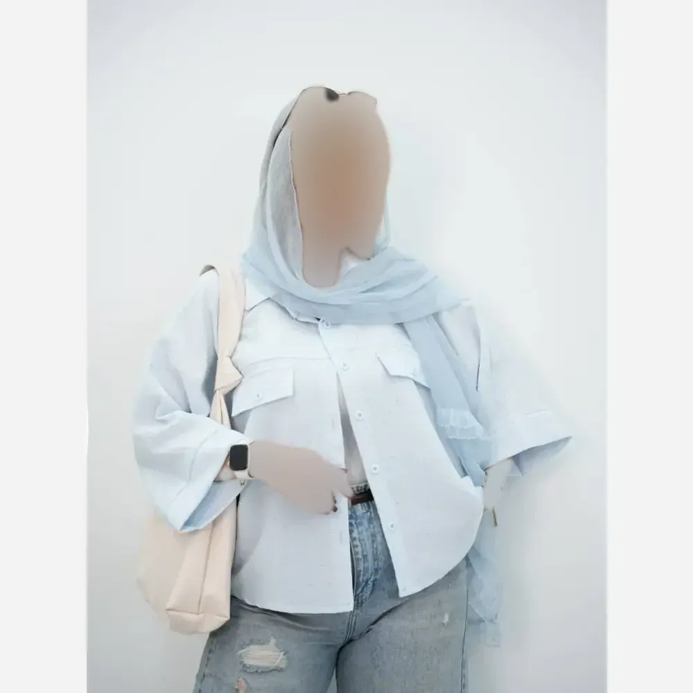 پانچ زنانه مدل ملورینا جنس شانتون حصیری نگیندار فری سایز