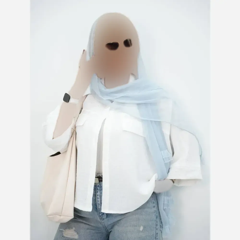 پانچ زنانه مدل ملورینا جنس شانتون حصیری نگیندار فری سایز