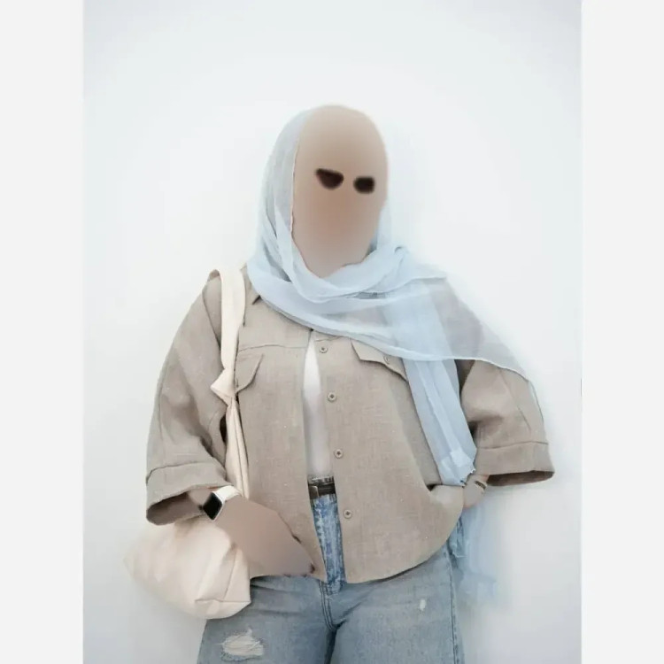 پانچ زنانه مدل ملورینا جنس شانتون حصیری نگیندار فری سایز