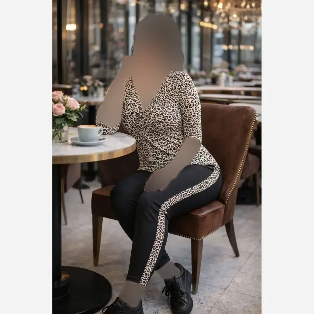 ست تونیک و شلوار زنانه آسنات جنس ویسکوز الیزه فول کش سایز بزرگ 36 تا 52