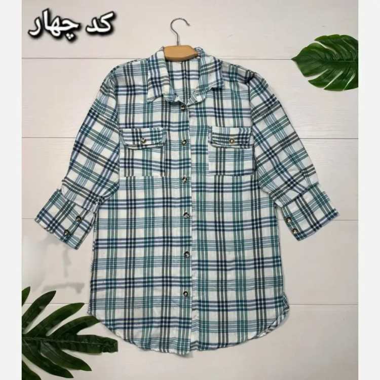 مانتو چهارخانه پشمی مدل فاخته زنانه در سایزبندی متنوع