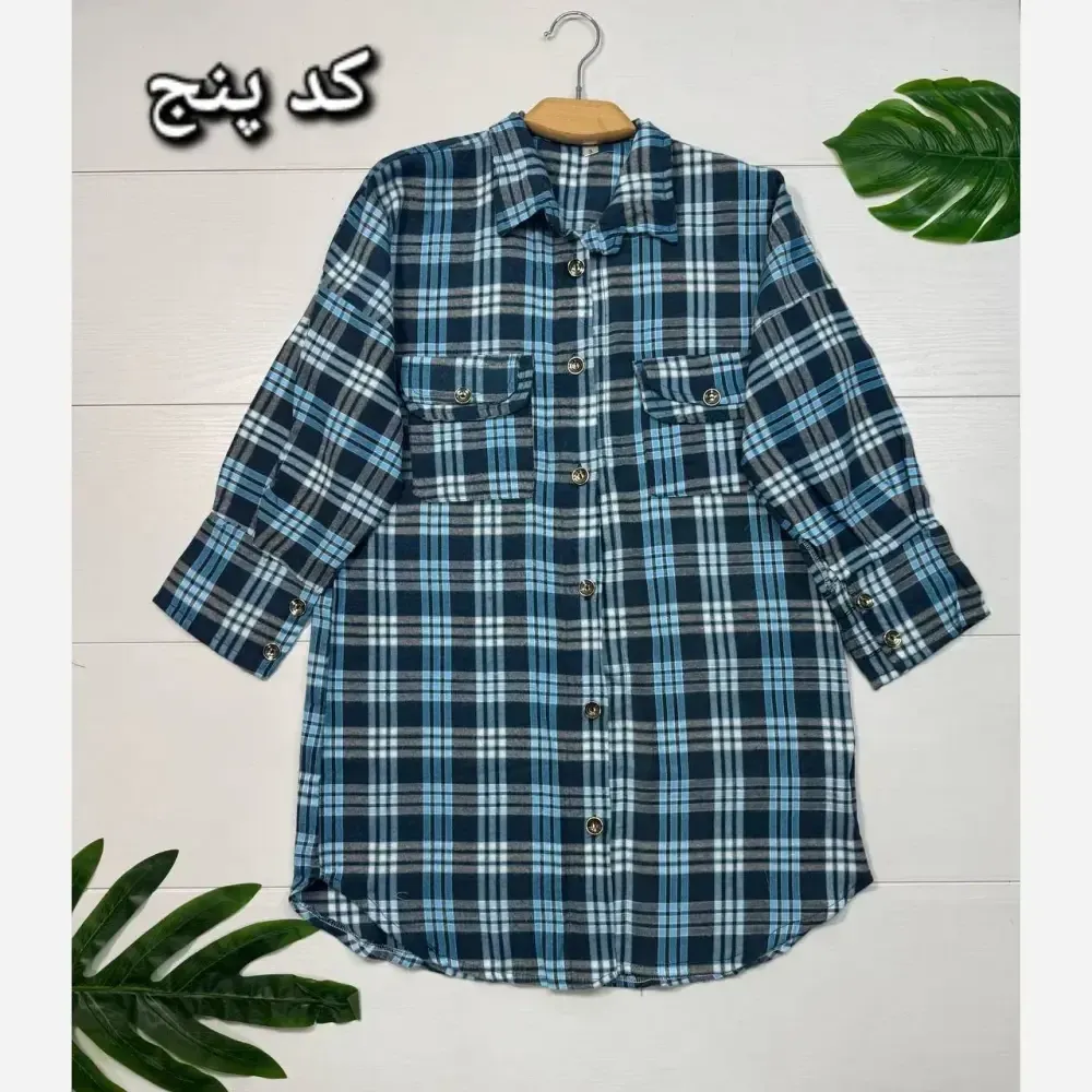 مانتو چهارخانه پشمی مدل فاخته زنانه در سایزبندی متنوع