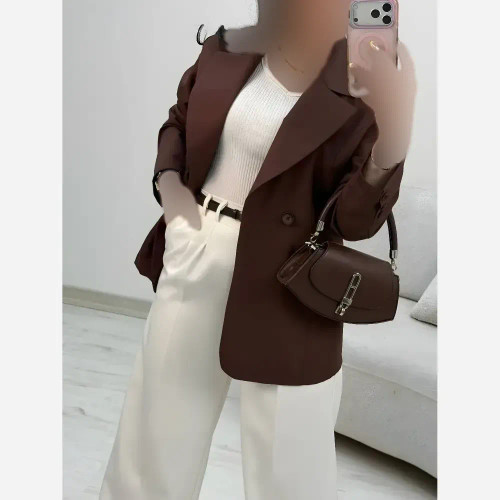کت زنانه مدل اِلیس جنس پری خنک و سبک لایی کوبی شده در رنگبندی متنوع